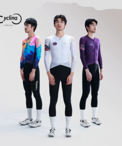Cyclina,Men's Quick-Dry Cycling Jersey - Long Sleeve MTB & Road Bike Top for Spring/Summer