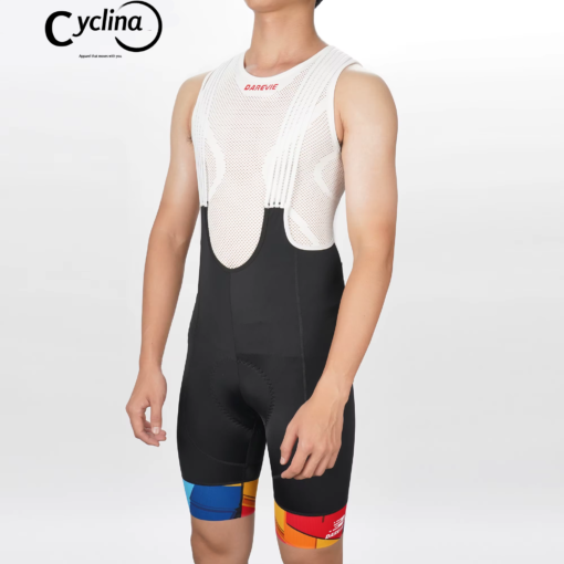 CYCLINA Men's PRO Level Breathable Bib Shorts - Road & MTB Cycling Wear 2