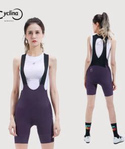 Cyclina Sunscreen Cycling Bib Shorts - Moisture-Wicking, with Pockets, Road & MTB Bike Riding Shorts 1