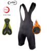Cyclina Winter Thermal Cycling Bib Shorts - Men's Gel Pad, 6-Hour Comfort, 7CM Leg Gripper for 5-15°C