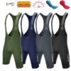 Cyclina Men's Seamless 4.0 Bib Shorts - Italy Elastic Interface Pad, Diamond Leg Gripper