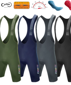 Cyclina Men's Cycling Shorts with Italy Elastic Interface® Sponge Pad - Diamond Leg Gripper Bib Shorts